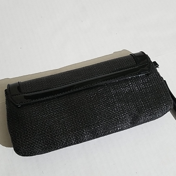 Ann Taylor black clutch G7 - Picture 3 of 10